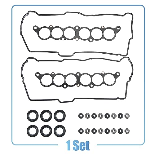 Image of X AUTOHAUX Cylinder Head Gasket Set Engine Gasket Kit for Toyota 4Runner Tacoma Tundra 3.4L V6 Engine Cylinder Valve Cover Gasket