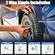 Avutrel TPMS Reifendruckkontrollsystem für LKWs, Wohnwagen, Busse, mit 6 Wasserdicht IPX7-Sensoren Druckbereich,5 Alarmsystem, Solar/USB-Aufladung (Aktualisierte Fassung)