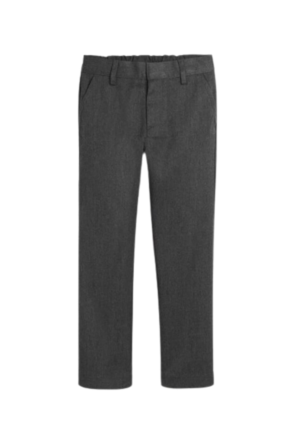 Generic Pantalones de uniforme escolar para niños con cintura ajustable, color negro, gris y azul marino, talla 2-17