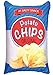 iscream Snack Shack Potato Chip Bag Shaped 16" x 10.5" Phototreal Microbead Accent Pillow