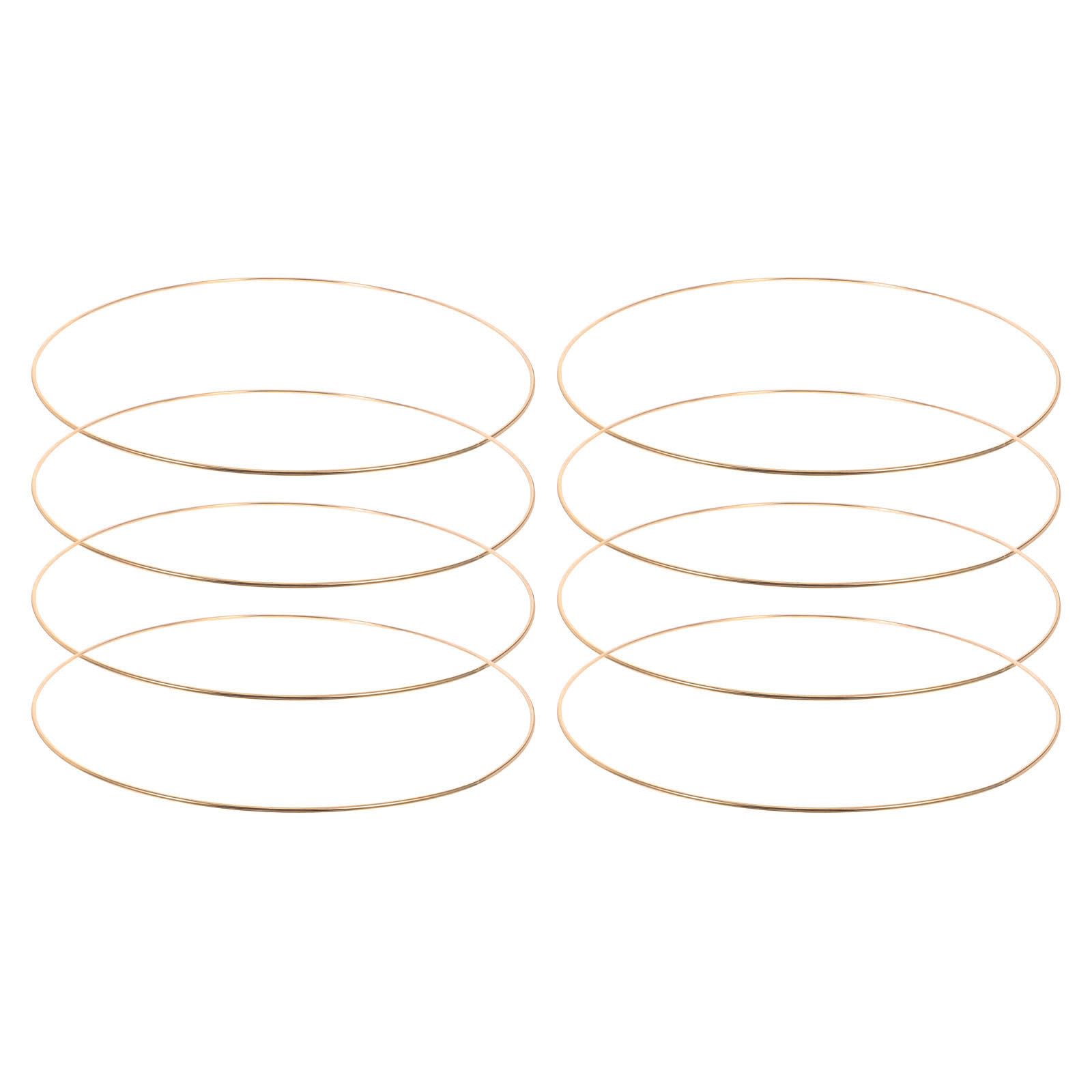 Alipis Metallringe mit Stabiler Struktur Goldene Runde Ringe zum Basteln und Benutzerfreundlichem Design 8 Stück für Selbstgemacht Traumfänger für Heimwerker und Bastelkurse