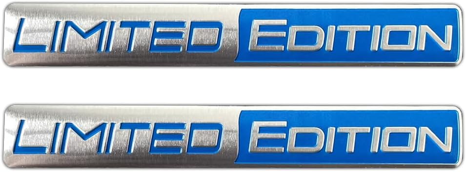 2PCS Metal 3D Car Body Badges Sticker for Honda Hornet 600 250 CB500X NC750X PCV, Trunk Fender Emblem Decal Accessorie,Emblem Logo Sticker Decoration Sticker,Silver-Blue