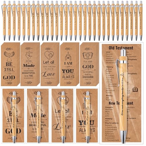 Haooryx Christian Bible Pen Bookmark - 30-Piece...