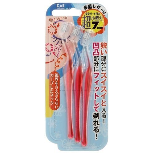 Amazon | 貝印 プチアイブローレザーL 3本入 | 貝印(KAI CORPORATION