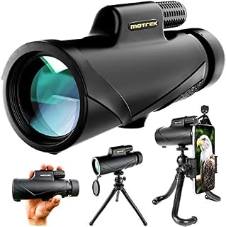Monocular Telescope- 8x42 High Power HD with Smartphone Holder & Flexible Tripod- Waterproof