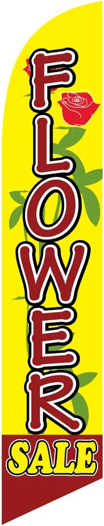 Flower Sale (new) Feather Banner Swooper Flag -No Wind Required- Replacement FLAG ONLY