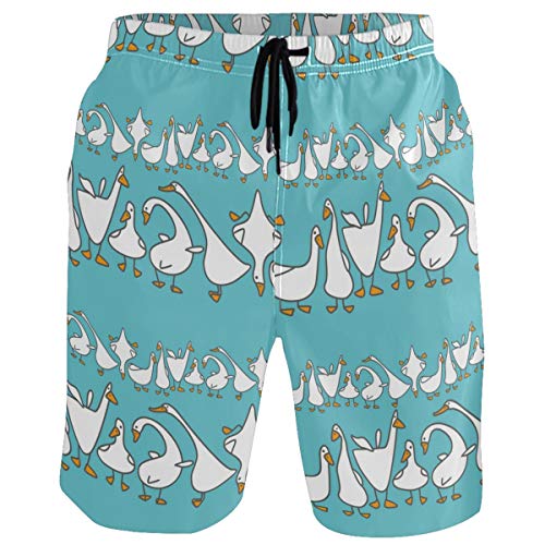 visesunny Stylish Mens Swim Trunks Quick Dry Swim Shorts with Mesh Lining Funny Swimwear Bathing Suits for Men