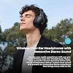 havit Active Noise Cancelling Headphones, Wireless Headphones Over Ear, Foldable Bluetooth 5.3 Over The Ear Headphone, 50H Playtime, HD Stereo Sound, Custom EQ via App for Travel, Office, Home - Image 3