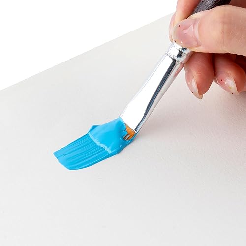 Miniatura 9 de Transon Juego de pinceles de pintura plana 7 piezas para acuarela acrílica gouache óleo y pintura corporal