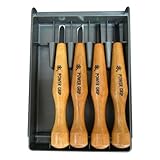 三木章刃物 パワーグリップ彫刻刀 4本組 800046