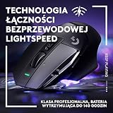 Logitech G G502 X LIGHTSPEED bezprzewodowa mysz gamingowa, optyczna, hybrydowe optyczno-mechaniczne przyciski LIGHTFORCE, sensor HERO 25K, zgodna z PC - macOS/Windows - Czarny