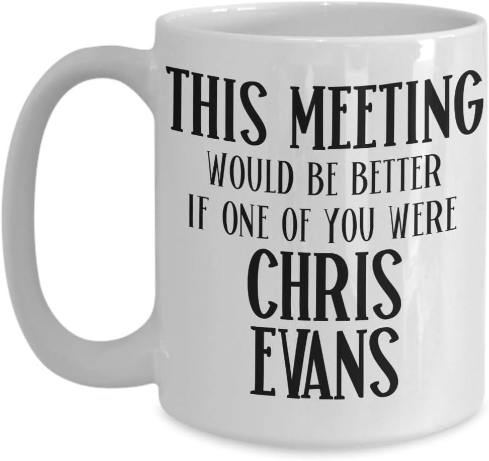 Chris Evans Mug for Best Friend Captain America Fan Gift for Coworker Work Tea Cup for Boss Christmas Gift for Men and Women Office Mugs