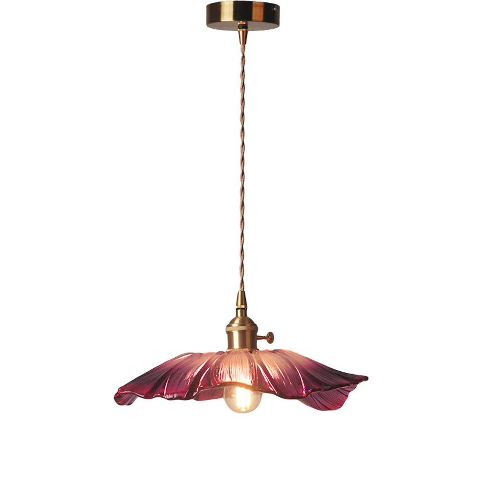 Lampe suspendue classique à fleurs pour une chambre romantique