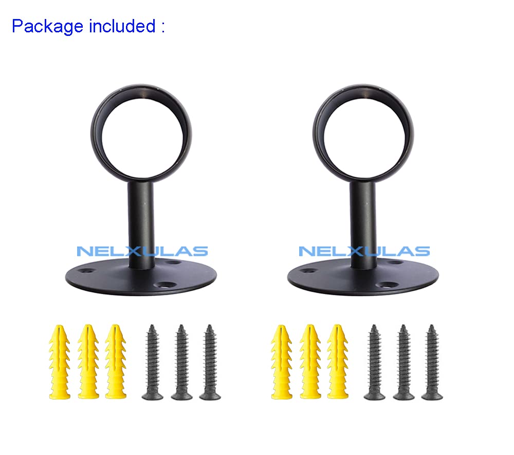 Supporti Asta Armadio In Acciaio Dorato - Flangia Per Tendere, Con Viti E Tasselli, Diametro 3.8cm - Foto 6