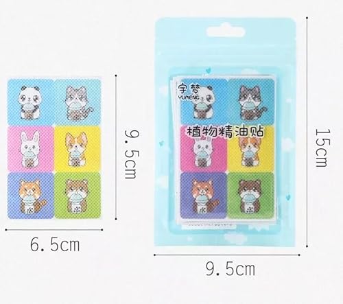 Kit 36x Adesivos Repelente Infantil Sai Dai Mosquito Dengue Cor Mista