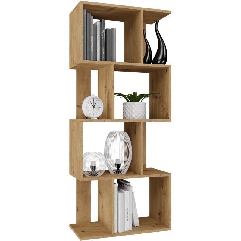 CDF Regal Bücherregal 4 Ebenen modern offen modular kombinierbar 30cm Tiefe