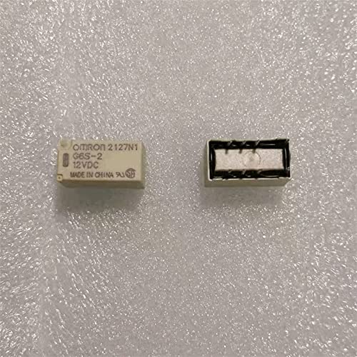 Relé G6S-2 5VDC conmutación precisa de señal baja para placas impresas DIP8 4