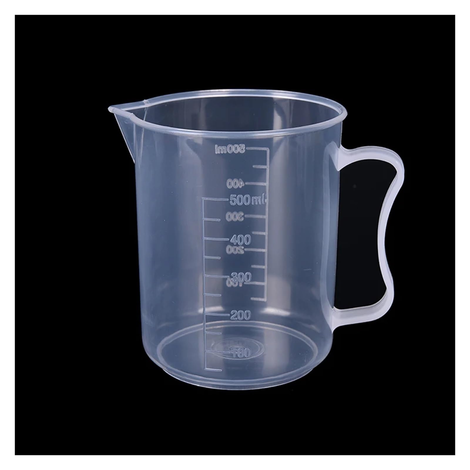 Przezroczysta plastikowa miarka z podziałką - 20/30/50/300 ml pojemnik na płyn do mieszania żywicy epoksydowej i silikonu(500ML)