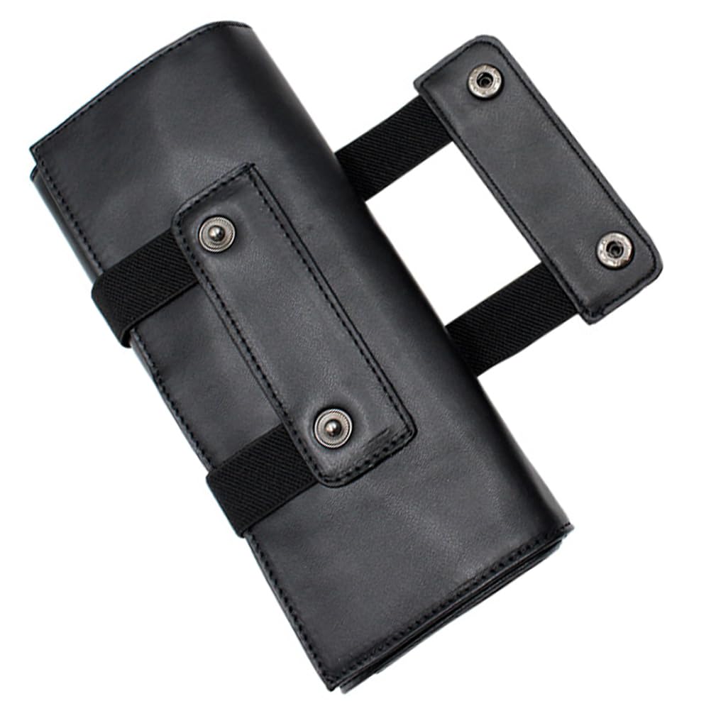 Housoutil Borsa Per Parrucchieri in Pelle Pu Custodia Porta Forbici E Pettini Organizer Compatto E Portatile Per Strumenti Di Taglio Professionale