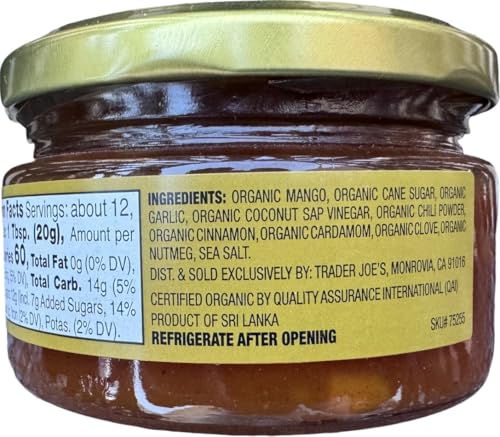 Trader Joe\'s Sri Lankan Organic Mango Chutney (8.5 oz) - Thumbnail 4