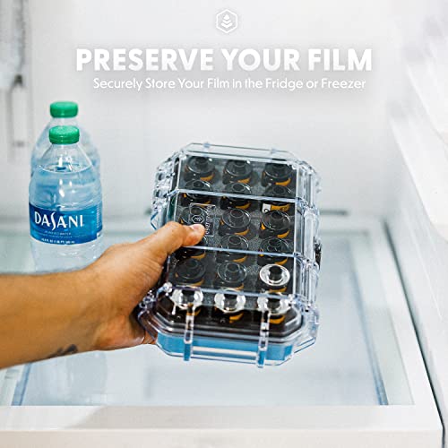 Evergreen X Seahorse 56 Professional Heavy Duty Waterproof Photographic Film Carrying And Hard Storage Case For 18 Rolls | 35Mm Photo Film | Light Sealed, Waterproof, Crushproof (Film Not Included) (Yellow) #TOP1