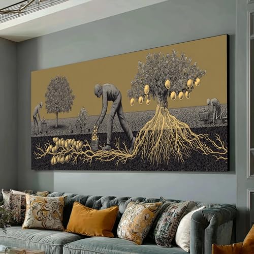 Art mural rustique d'une peinture vintage d'agrumes sur toile premium style ferme
