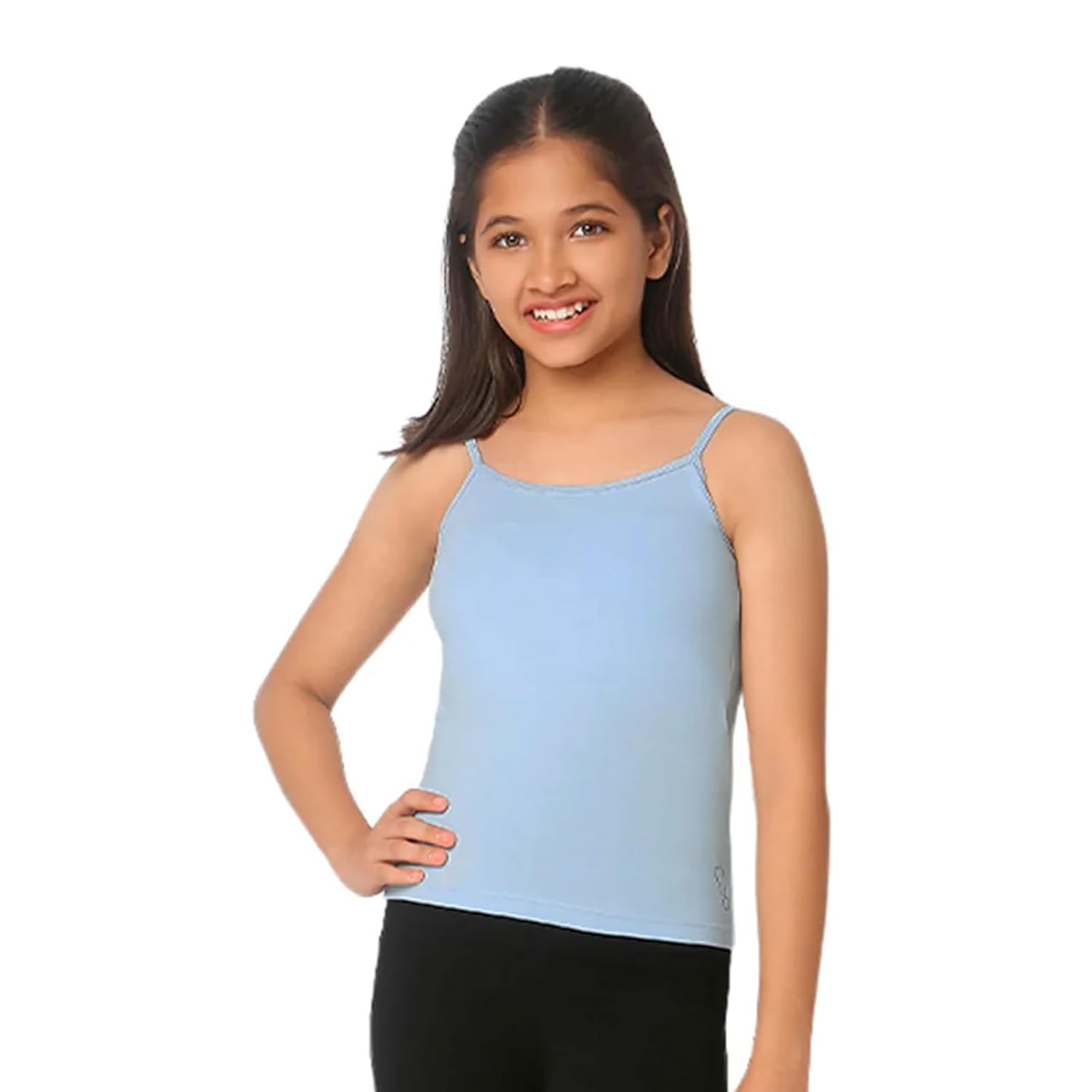 YouGotPlanB Cotton Padded Camisole | Pack of 1 | Ages 8-16 Years | Built-in Light Padding | Full Coverage | Perfect for School