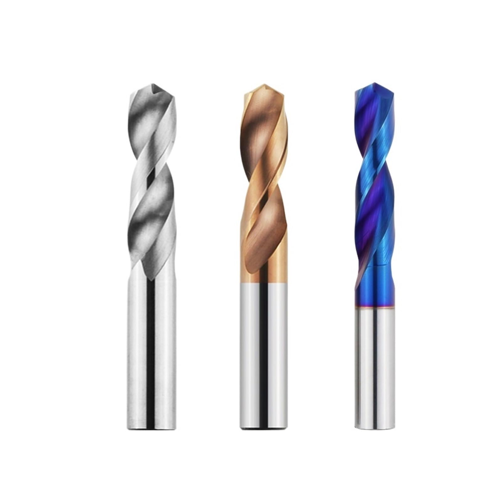 Forets hélicoïdaux en carbure de tungstène pour le travail des métaux CNC, outils de perçage de tour 1 à 20 mm (HRC45, 12,2 mm)