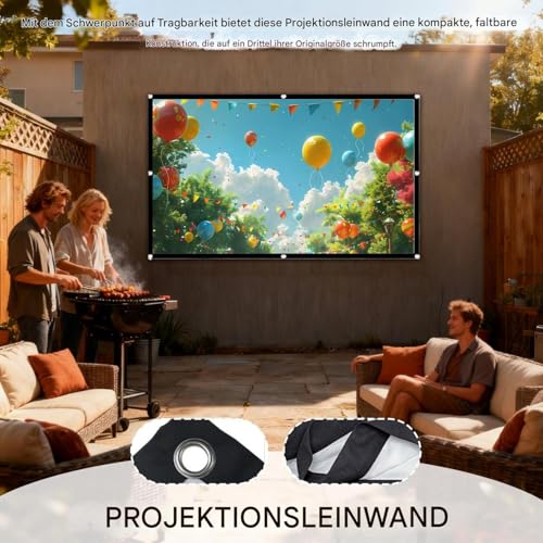 Pantalla de proyector plegable portátil con fijación magnética rápida 5