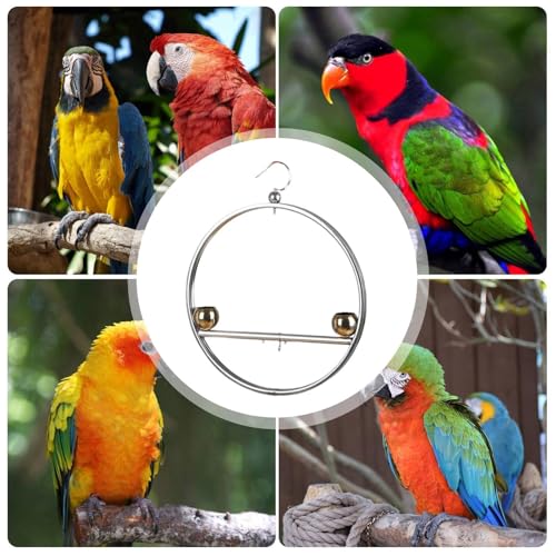 Support à oiseaux antirouille avec perchoir pour perroquet - 5