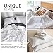 Simple&Opulence 100% Linen Duvet Cover Set 3pcs Basic Style Natural French Washed Flax Solid Color Soft Breathable Farmhouse Bedding with Button Closure - White, King