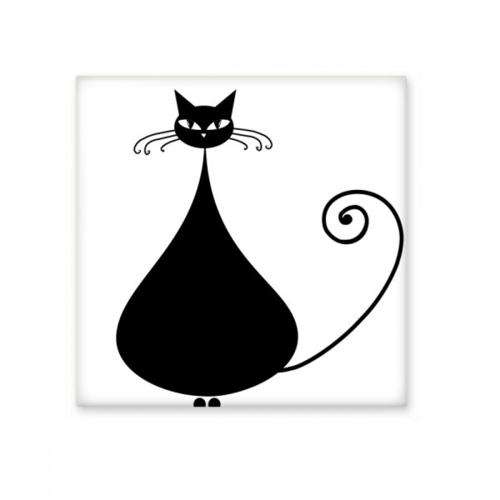 Carreaux en céramique chats noirs pour une cuisine chaleureuse et une douche design
