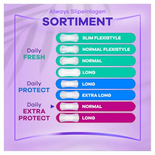 Always Expert Daily Extra Protection Normal Slipeinlagen 64 Stück, Geruchsneutralisierend, Auch Bei Ersten Anzeichen Von Blasenschwäche