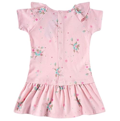 Vestido Floral, Tip Top, Meninas, Rosa Claro, 8