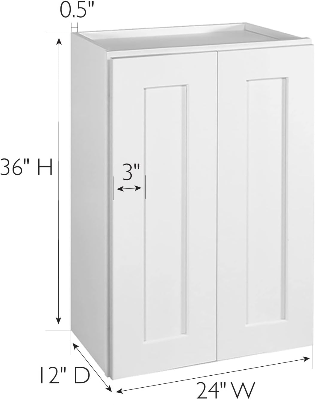 Design House Kitchen Cabinets-Wall, 36 in, White : Home & Kitchen