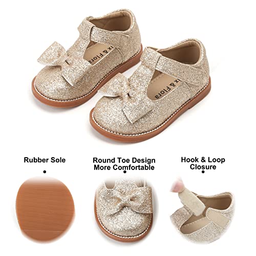 Image of Felix & Flora Toddler Little Girl Mary Jane Dress Shoes - Ballet Flats for Girl Party School Shoes