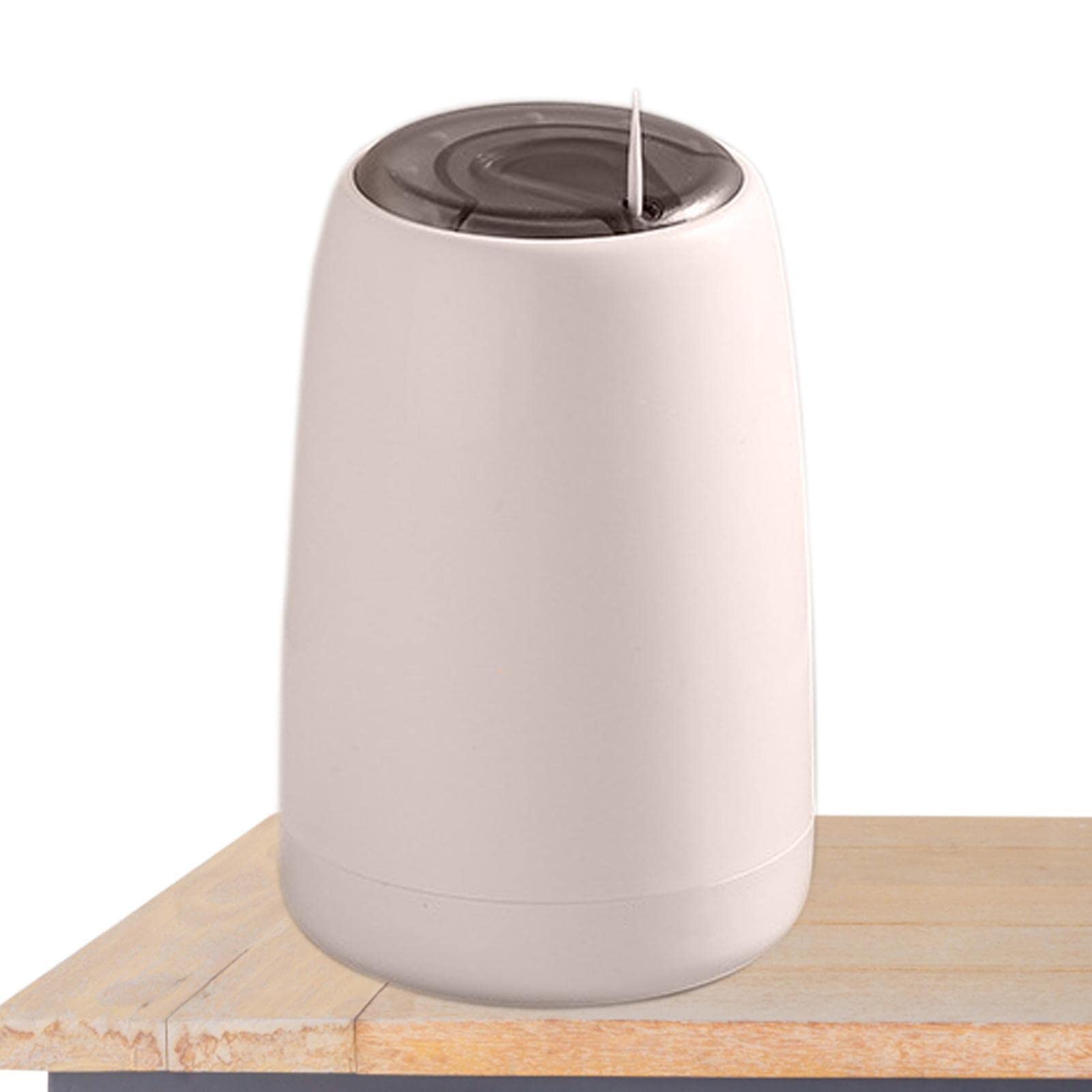 Pomurom White Automatic Toothpick Holder Dispenser, Pop Up Toothpicks Cocktail Sticks Dispenser, Press Type Toothpick Storage Box, Toothpick Container Organizer For Tabletop Home Kitchen Restaurant Cafe Bar