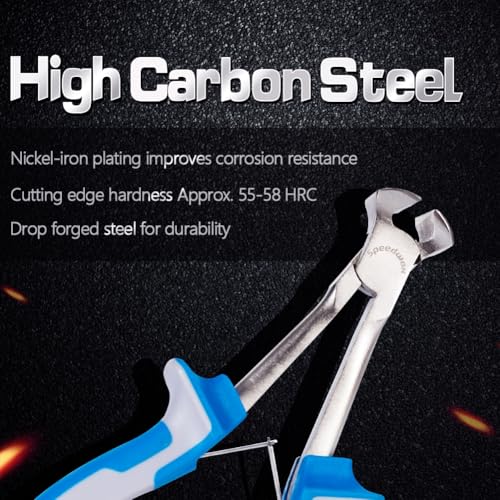 Image of SPEEDWOX 5-1 /2 Inches Long Reach End Nippers Mini End Cutting Pliers | Fine End Cutters, Precision Functional Wire Cutter, For Jewelry Making Carpenter Construction, Nail Remover