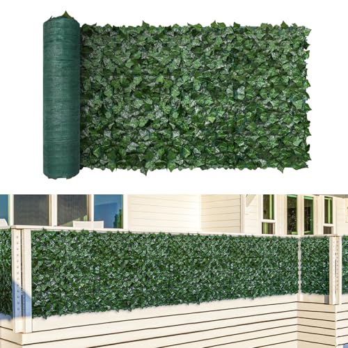 TANG 4'x14'FT Faux Ivy Privacy Fence Screen Roll-...