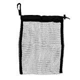 Harilla Tauchen, Schnorcheln, Tauchausrüstung, Flossen, Maske, Brille, Tauchen, Schnorchel, Schwimmen, Strand, Kordelzug, Netztasche – Schwarz, S