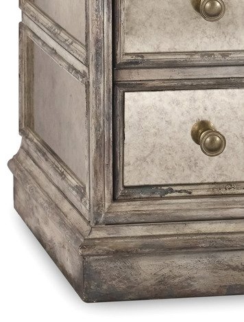 Hooker Furniture Mirrored 3-Drawer Lateral File In Weathered Gray #TOP4