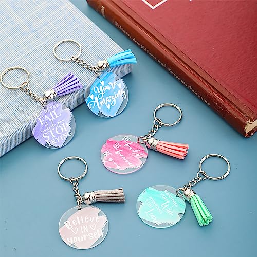 Porte-clés inspirant contre la perte de clés de bureau avec étiquette d'identification - 5