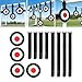 Zxpjkyu Soccer Goal Target Football Training Equipment Adjustable Straps Round Target for Gym, 4Pcs Target 18cm