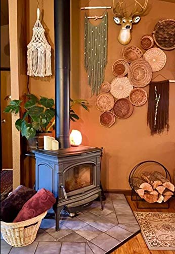 Achart Macrame Lamp Shade Boho Hanging Pendant Light Cover Lamp Shade Ceiling Light Shade Bedroom Living Room Nursery Dorm Room Bohemian Home Decor Bulb Not Included (Ivory) #TOP6