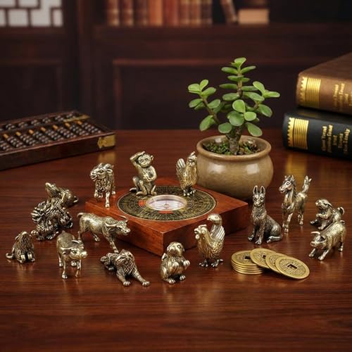 Figurines du Zodiaque Chinois : Collection culturelle aux finitions vintage - 3