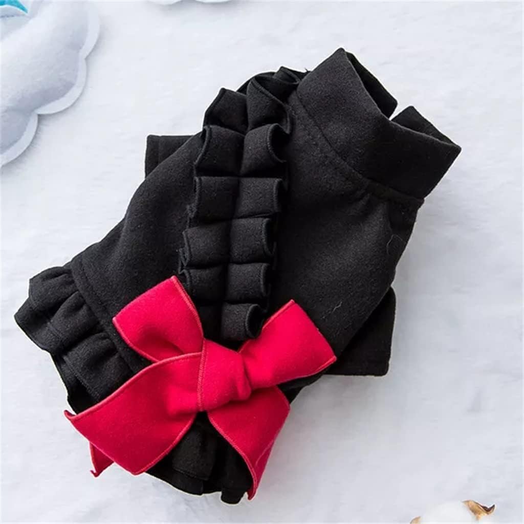 Dress Dog Clothes Thermal for Dogs Clothing Pet Outfits Small Cute Winter Warm Fashion Yorkies Print (Color : B Size : XXL Code) (B S code)