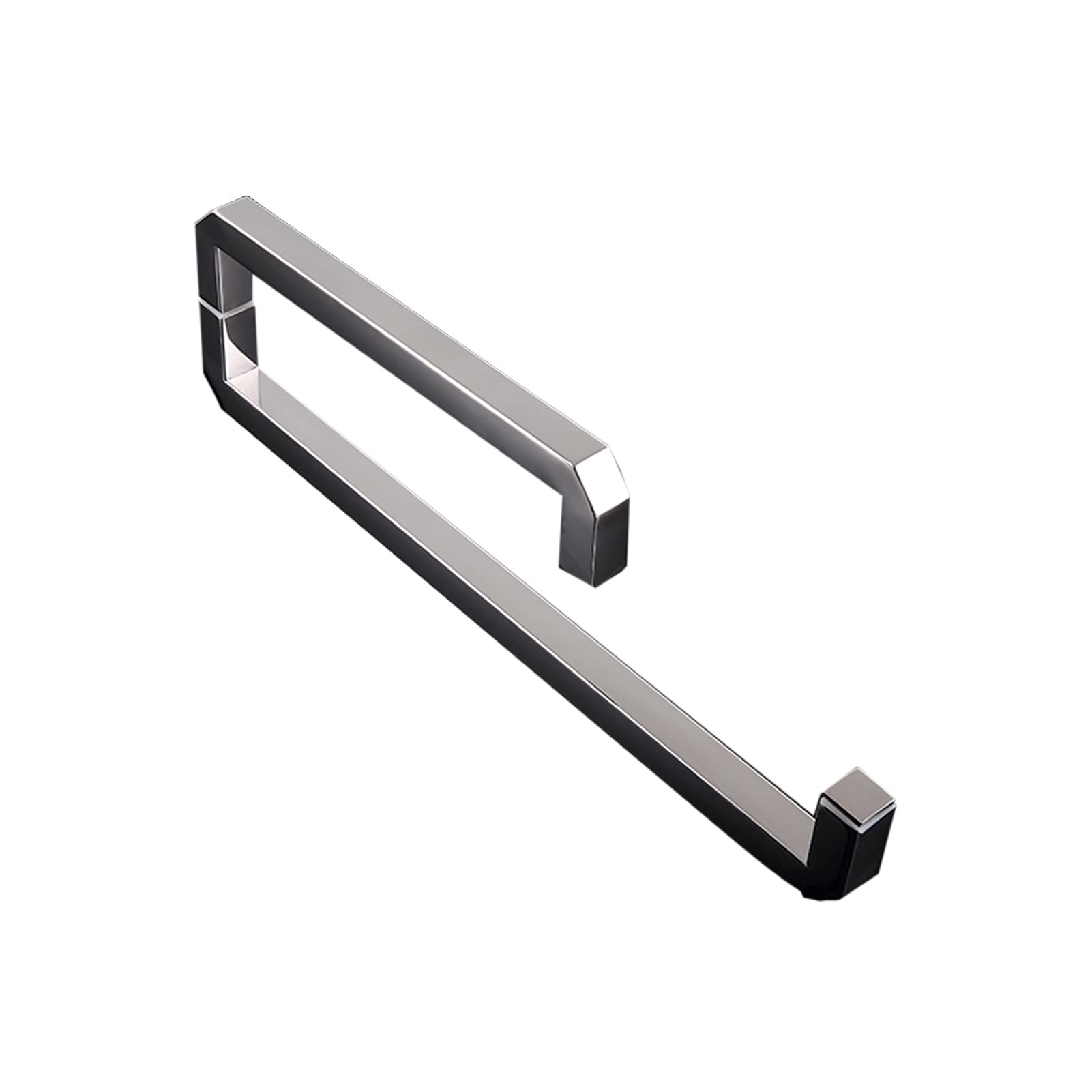 Barre d'appui de douche inox poli antidérapante pour porte en verre