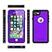 ImpactStrong Compatible with iPhone 7/8 Waterproof Case [Fingerprint ID Compatible] Slim Full Body Protection - Purple