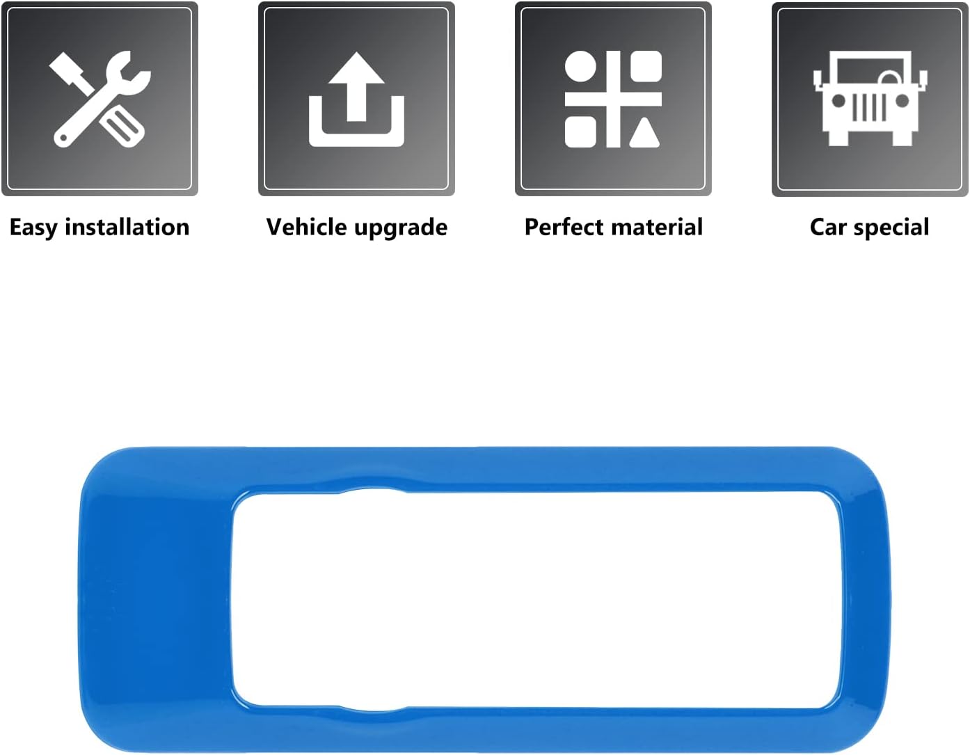 RAZPOY Headlight Switch Button Cover Trim for 2021-2026 Ford Bronco Accessories Blue