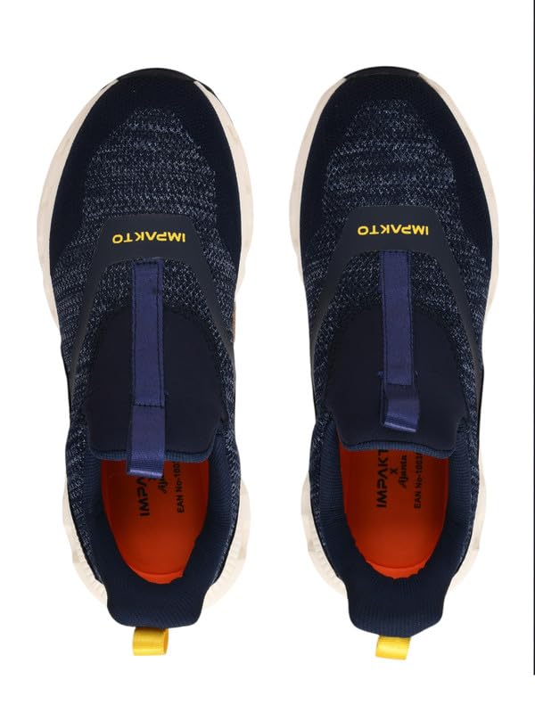 Image of Impakto Air Bounce Walking Shoes | Lightweight & Breathable Casual Shoes | Soft Cushioned Insole | Anti Skid Hexagonal Sole | Stylish Slip-in Fit System Shoes | Ideal for Walking, Gym & Casual Outing